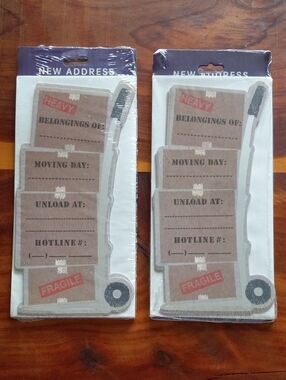 Vintage New Address Moving Announcement Cards - 2 Sealed Packs